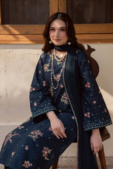 BATIK-UNSTITCHED 3PC LAWN SEQUIN EMBROIDERED SUIT-PK-4863