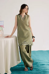 BATIK-2PIECE DHANAK EMBROIDERED SHIRT WITH DHANAK EMB TROUSER-PK-15006