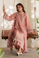 BATIK-UNSTITCHED 3PC LAWN HEAVY EMBROIDERED SUIT-PK-4743