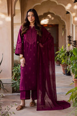 BATIK-UNSTITCHED 3PC LAWN EMBROIDERED SUIT-PK-4696
