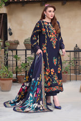 ASIM JOFA-UNSTITCHED 3PC DHANAK HEAVY EMBROIDERED SUIT-PK-4316