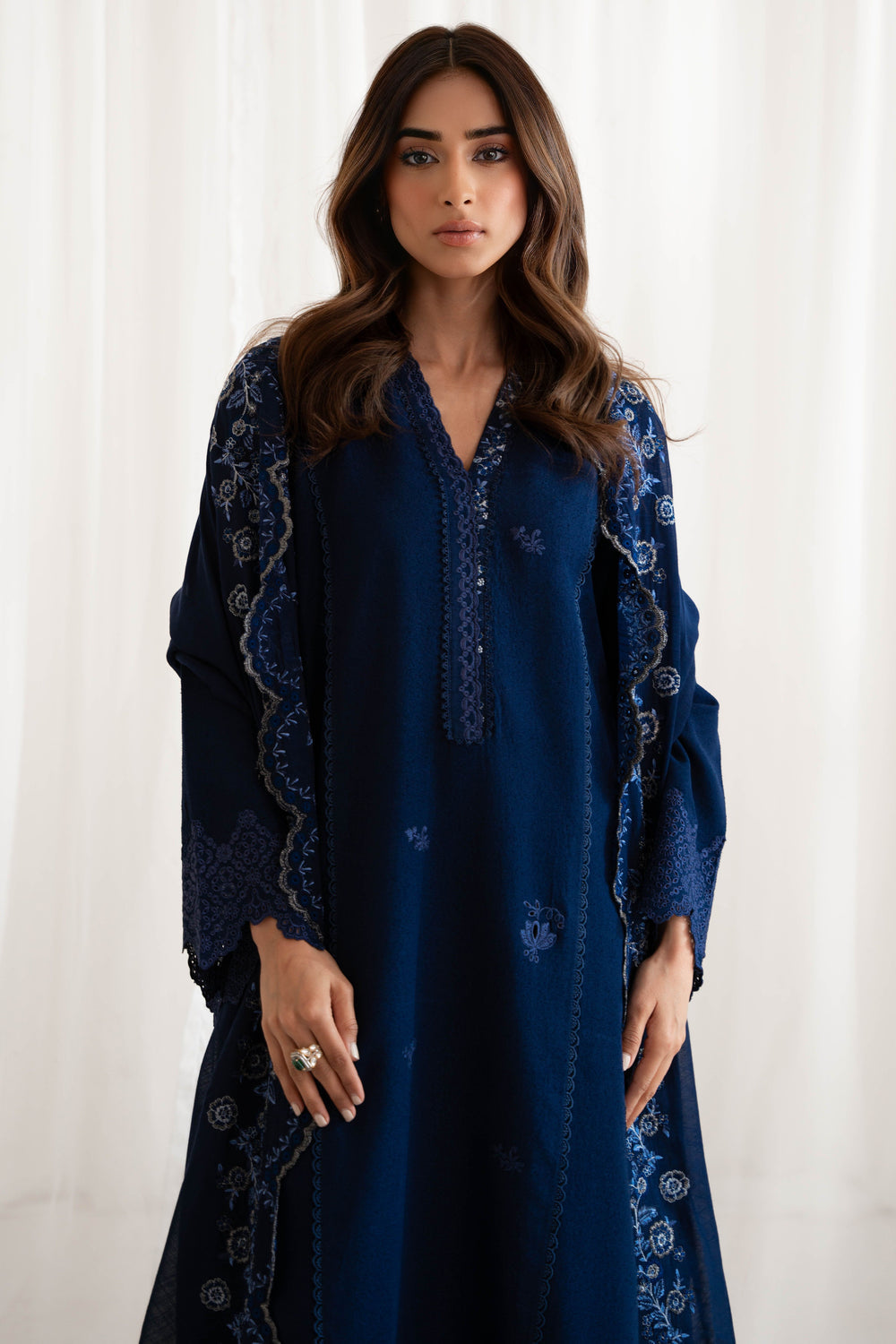 BATIK-UNSTITCHED 3PC DHANAK EMBROIDERED SUIT-PK-5789