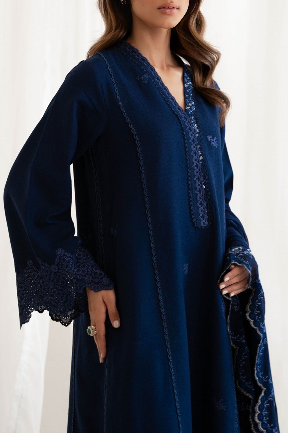 BATIK-UNSTITCHED 3PC DHANAK EMBROIDERED SUIT-PK-5789