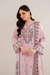 GARNET-UNSTITCHED 3PC LAWN EMBROIDERED SUIT-PK-4714