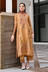 ZAIB-UNSTITCHED 3PC KARANDI EMBROIDERED SUIT-PK-5284