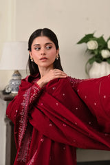 ZAIB-UNSTITCHED 3PC KARANDI EMBROIDERED SUIT-PK-5036