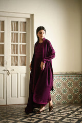 ZAIB-UNSTITCHED 3PC DHANAK EMBROIDERED SUIT-PK-4404