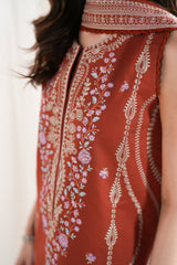 ZAIB-UNSTITCHED 3PC DHANAK EMBROIDERED SUIT-PK-5089