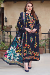 ASIM JOFA-UNSTITCHED 3PC DHANAK HEAVY EMBROIDERED SUIT-PK-4316