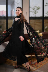 ZAIB-UNSTITCHED 3PC LAWN CHIKANKARI EMBROIDERED SUIT-BIC-4874