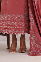 BATIK-UNSTITCHED 3PC DHANAK EMBROIDERED SUIT-PK-4321