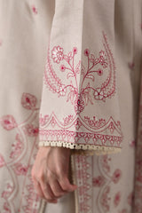 ZAIB-UNSTITCHED 3PC DHANAK EMBROIDERED SUIT-PK-4352