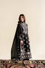 ZAIB-UNSTITCHED 3PC LAWN EMBROIDERED SUIT-PK-4923