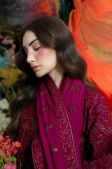 ZAIB-UNSTITCHED 3PC KARANDI EMBROIDERED SUIT-PK-5295