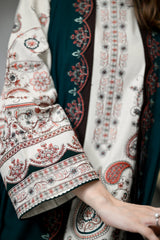 ZAIB-UNSTITCHED 3PC KARANDI EMBROIDERED SUIT-PK-5302