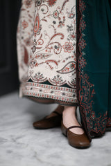 ZAIB-UNSTITCHED 3PC KARANDI EMBROIDERED SUIT-PK-5302
