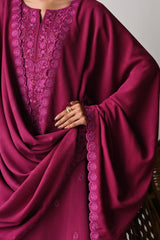 ZAIB-UNSTITCHED 3PC DHANAK EMBROIDERED SUIT-PK-5262