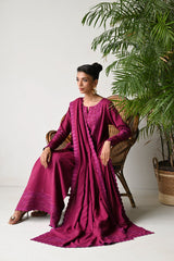 ZAIB-UNSTITCHED 3PC DHANAK EMBROIDERED SUIT-PK-5262