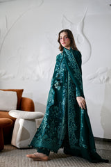 ZAIB-UNSTITCHED 3PC KARANDI EMBROIDERED SUIT-PK-5304