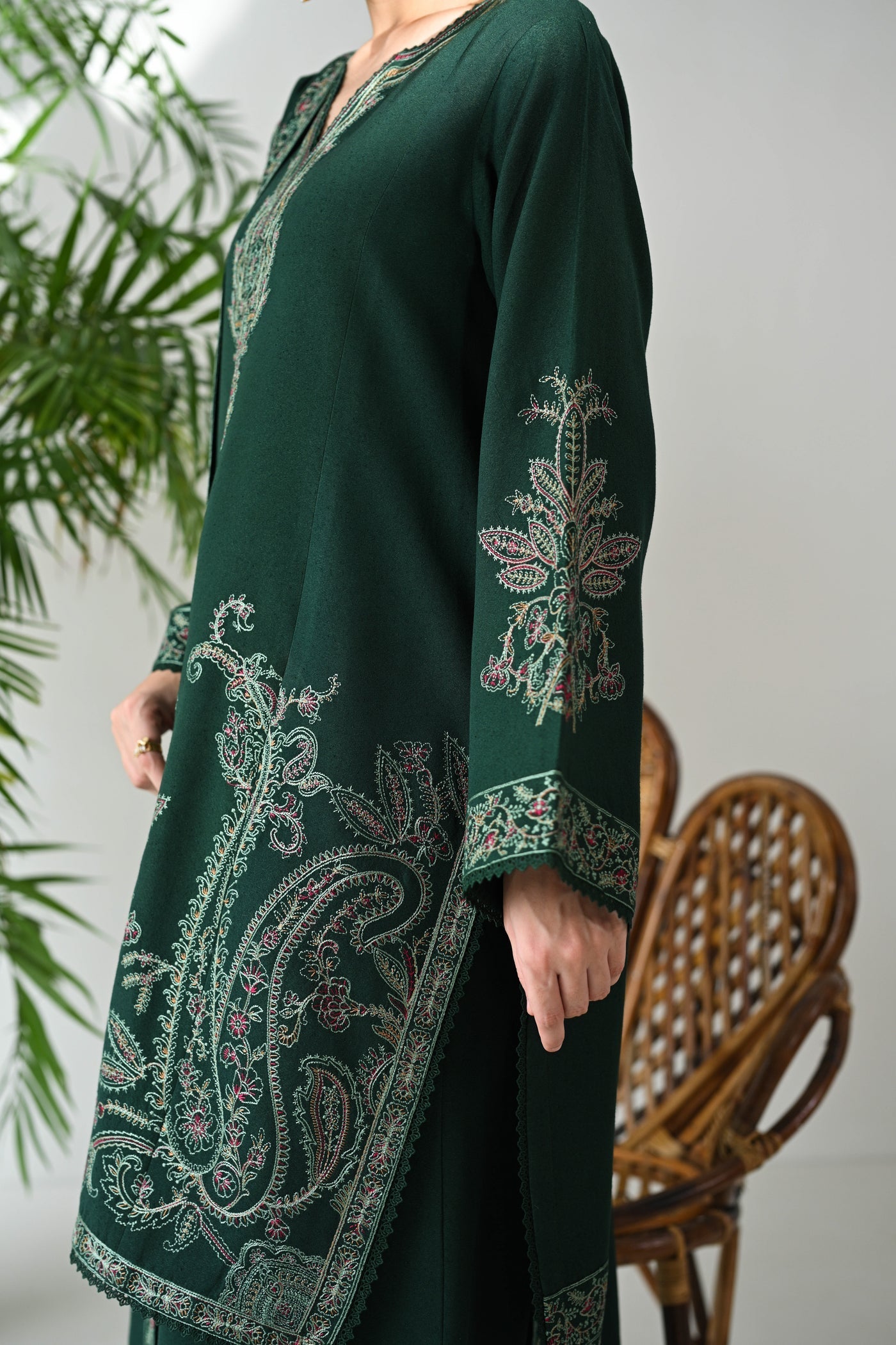 BATIK-UNSTITCHED 3PC DHANAK EMBROIDERED SUIT-PK-5764