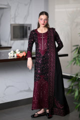 ZAIB-UNSTITCHED 3PC KARANDI EMBROIDERED SUIT-PK-5297