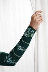 GARNET-UNSTITCHED 3PC DHANAK EMBROIDERED SUIT-PK-5827