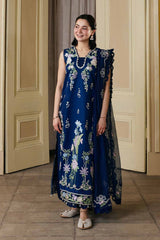 MARYAM HUSSAIN-UNSTITCHED 3PC LAWN EMBROIDERED SUIT-PK-4910