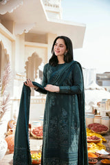 FLORENT- UNSTITCHED 3PC DHANAK EMBROIDERED SUIT-PK-5751