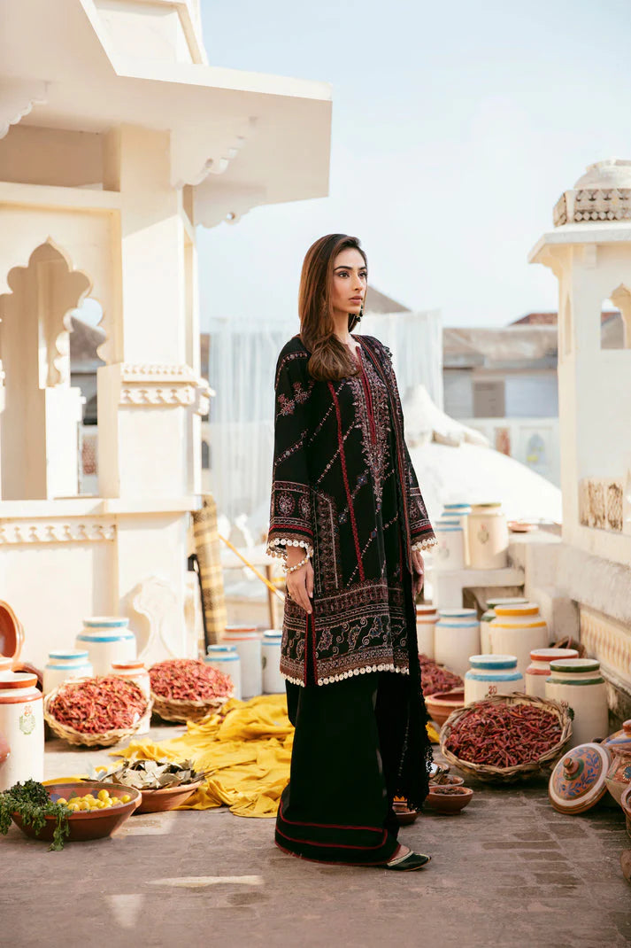 FLORENT-UNSTITCHED 3PC DHANAK EMBROIDERED SUIT-PK-5753