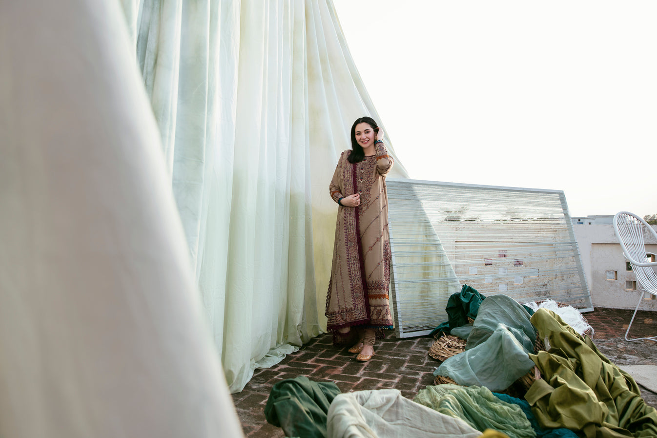 FLORENT-UNSTITCHED 3PC DHANAK EMBROIDERED SUIT-PK-5752