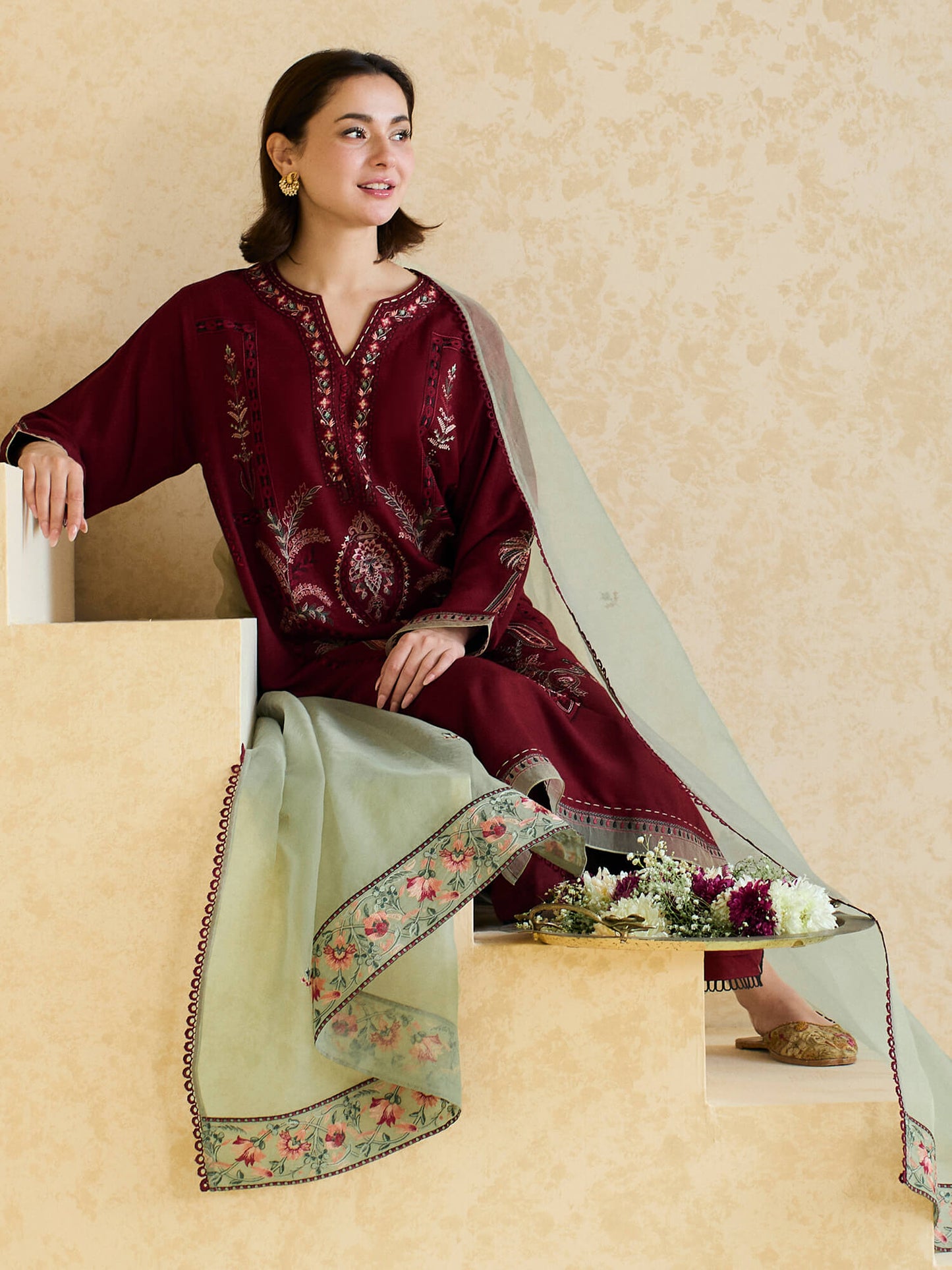 ZARA SHAHJAHAN - UNSTITCHED 3PC LAWN EMBROIDERED SUIT-PK-5729