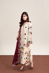 ZAIB-UNSTITCHED 3PC DHANAK EMBROIDERED SUIT-PK-5325