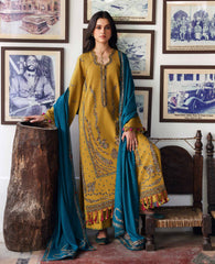 REPUBLIC WOMENSWEAR-UNSTITCHED 3PC DHANAK EMBROIDERED SUIT-PK-5238
