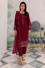 JAZMIN-UNSTITCHED 3PC DHANAK EMBROIDERED SUIT-PK-5792