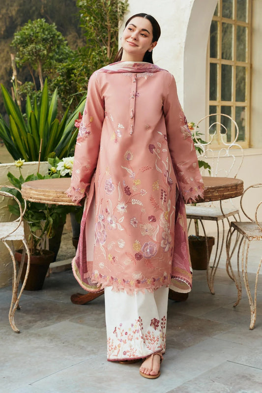 ZARA SHAHJ AHAN- UNSTITCHED 3PC DHANAK EMBROIDERED SUIT-PK-2739