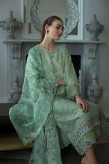 SOBIA NAZIR-UNSTITCHED 3PC LAWN  CHIKAN EMBROIDERED SUIT-PK-4616