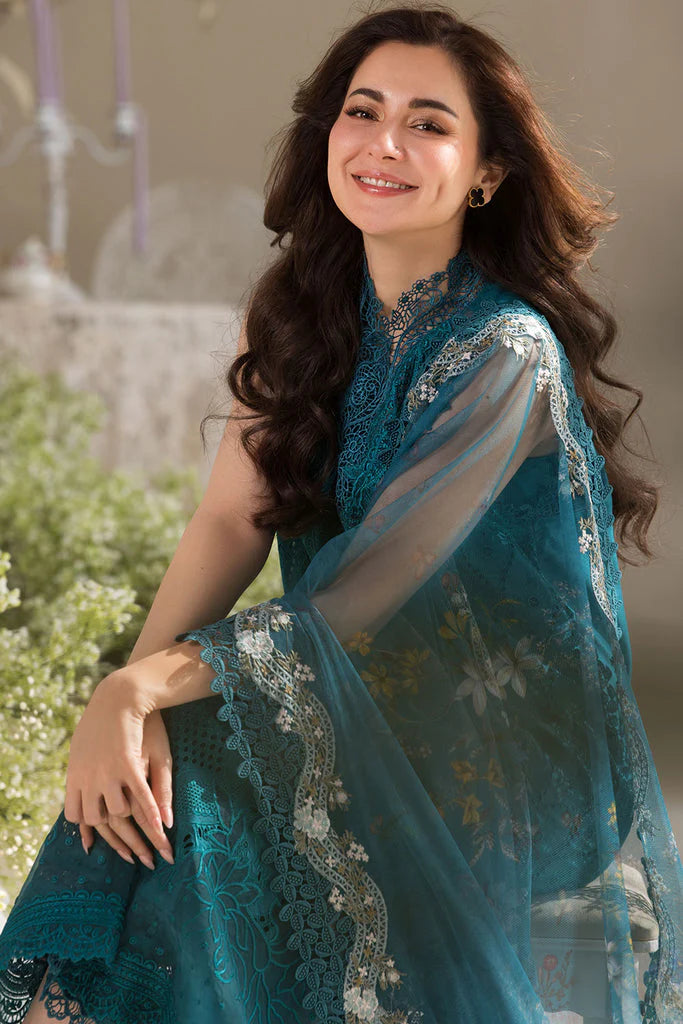SOBIA NAZIR-UNSTITCHED 3PC CHIKANKARI DHANAK EMBROIDERED SUIT-PK-3699