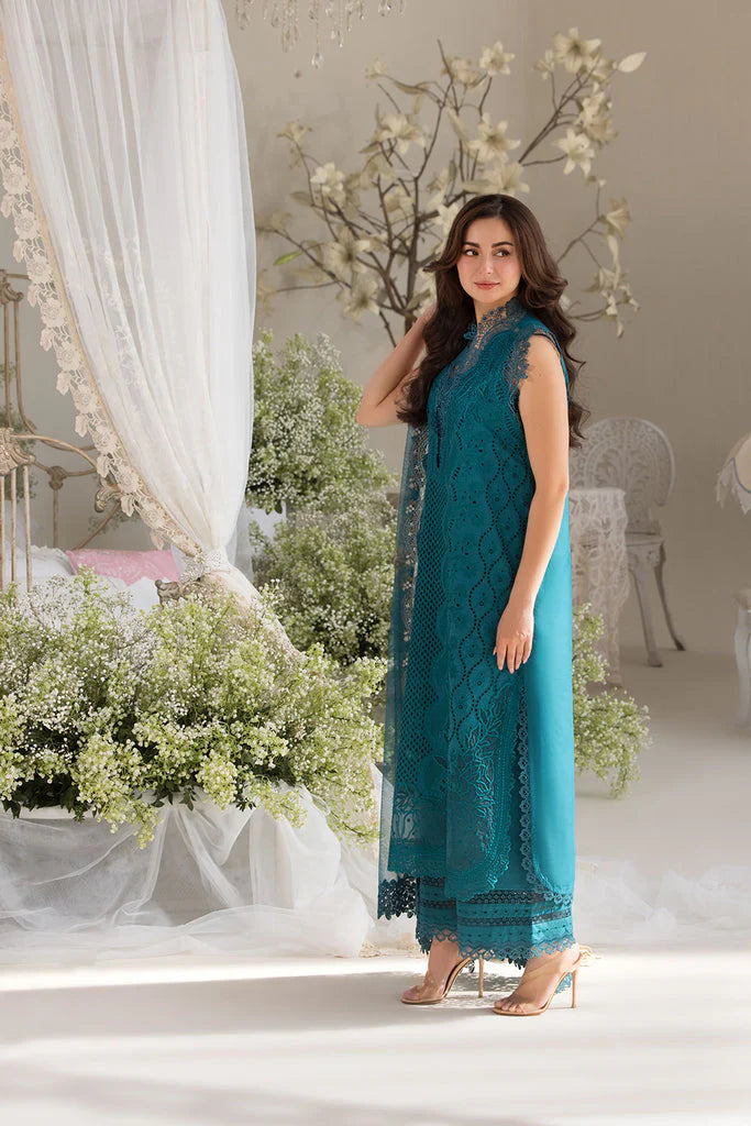 SOBIA NAZIR-UNSTITCHED 3PC CHIKANKARI DHANAK EMBROIDERED SUIT-PK-3699