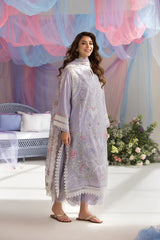 SOBIA NAZIR-UNSTITCHED 3PC LAWN CHIKAN HEAVY EMBROIDERED SUIT-PK-4613