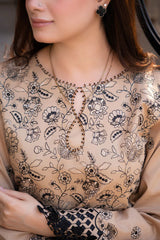 SAPPHIRE-UNSTITCHED 3PC DHANAK EMBROIDERED SUIT-PK-5738