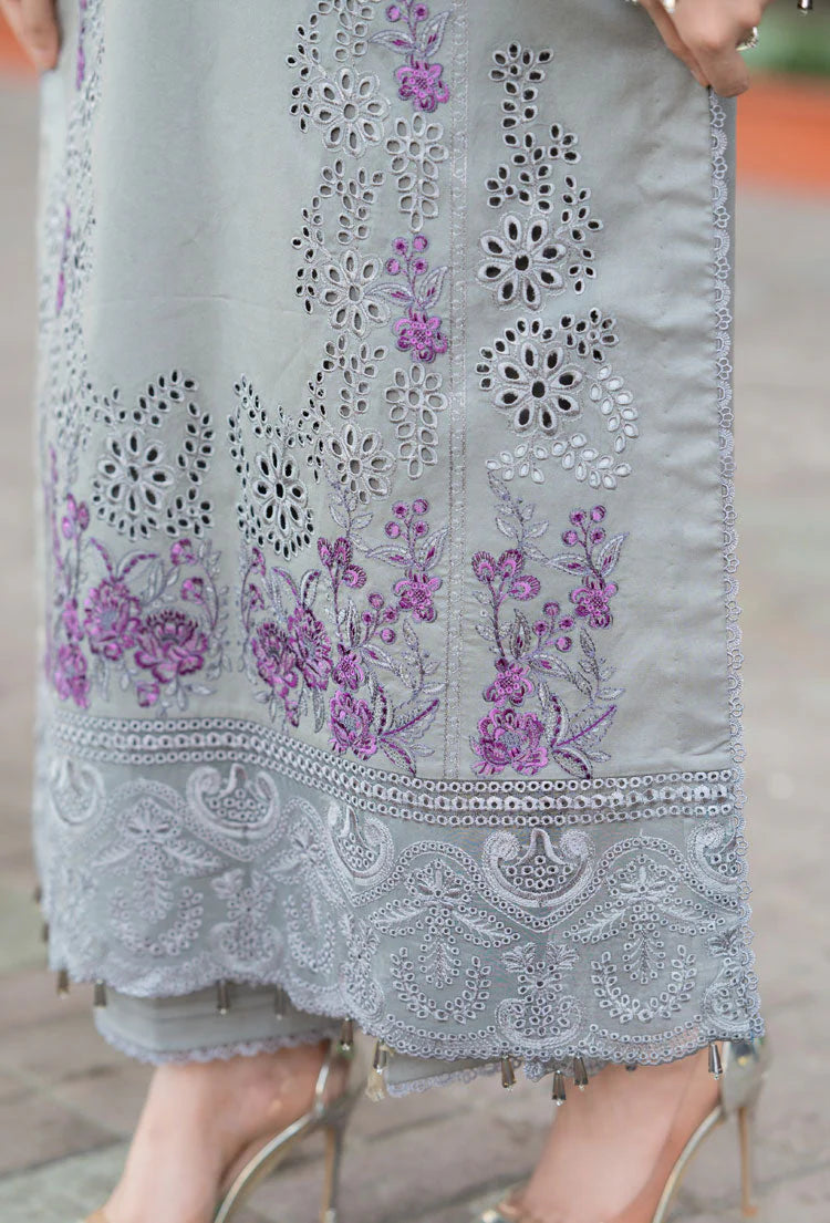 LIBAAS-UNSTITCHED 3PC DHANAK EMBROIDERED SUIT-PK-5743