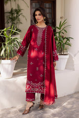 BATIK-UNSTITCHED 3PC LAWN EMBROIDERED SUIT-PK-4732