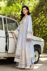 ETHNC-UNSTITCHED 3PC LAWN HEAVY EMBROIDERED SUIT-PK-4710