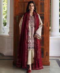 REPUBLIC WOMENSWEAR-UNSTITCHED 3PC DHANAK EMBROIDERED SUIT-PK-5169