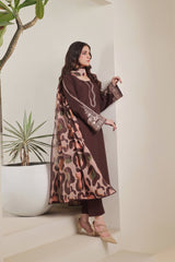 BATIK-UNSTITCHED 3PC DHANAK EMBROIDERED SUIT-PK-4277