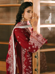 MAHNUR-UNSTITCHED 3PIECE LAWN EMBROIDERED SUIT-PK-4700