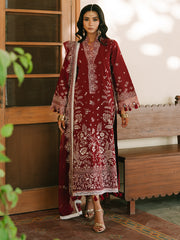 MAHNUR-UNSTITCHED 3PIECE LAWN EMBROIDERED SUIT-PK-4700
