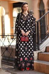 MARIA.B-UNSTITCHED 3PC LAWN PRINTED EMB SUIT-PK-05