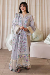 MARYAM HUSSAIN-UNSTITCHED 3PC LAWN EMBROIDERED SUIT-PK-4913