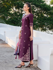 IZEL-UNSTITCHED 3PC LAWN EMBROIDERED SUIT-PK-4839